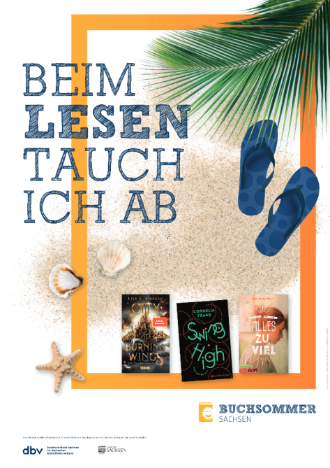 Plakat zum Buchsommer Sachsen